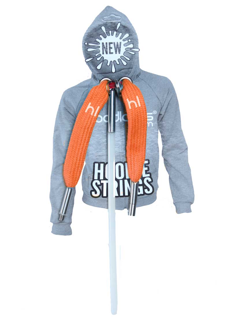 Orange Hoodie String - Double Laced Cotton